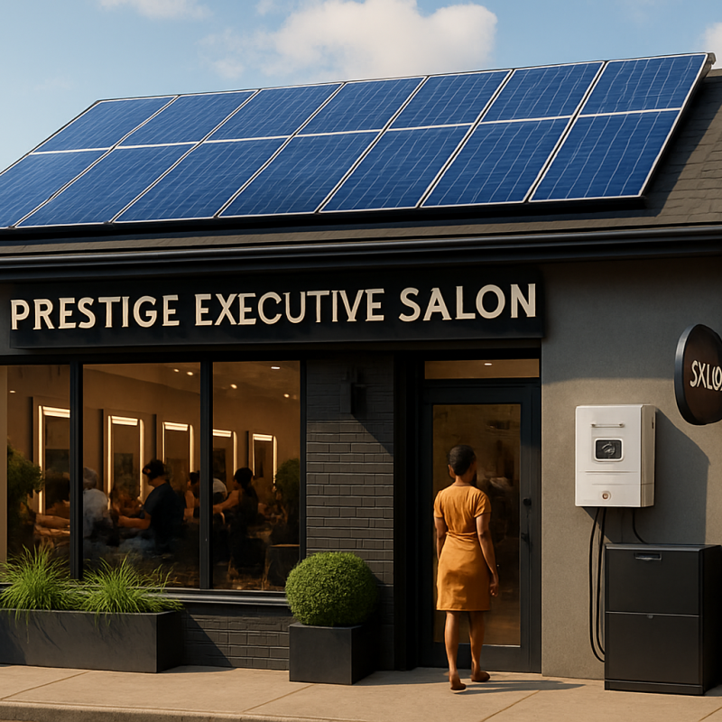 Solar Solution For an Executive Hair Salon