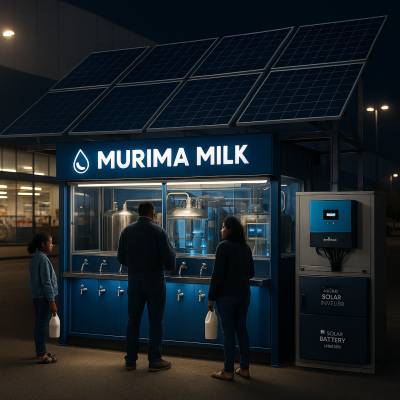 Solar Solution for a Milk ATM